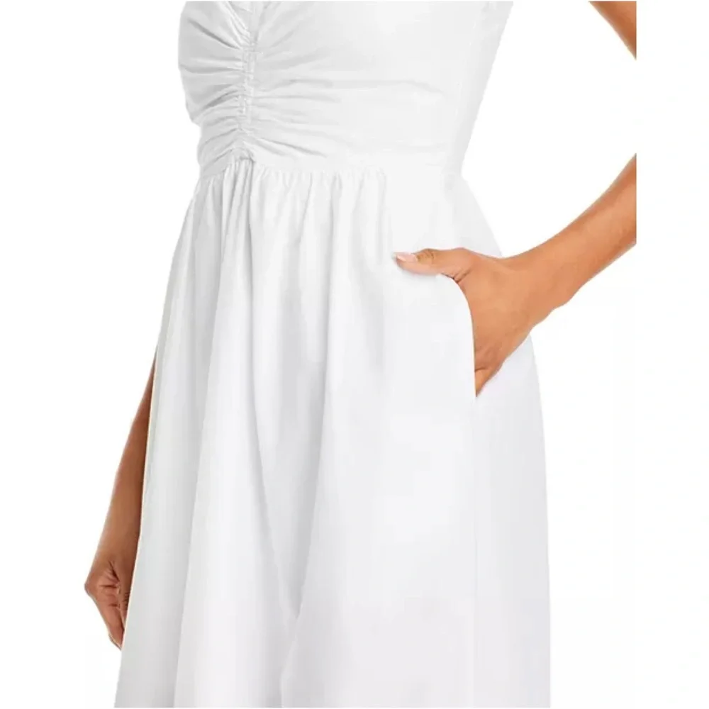 NWOT A.L.C. Lilah Cotton Midi-Dress in White Size 2 - Picture 3 of 16